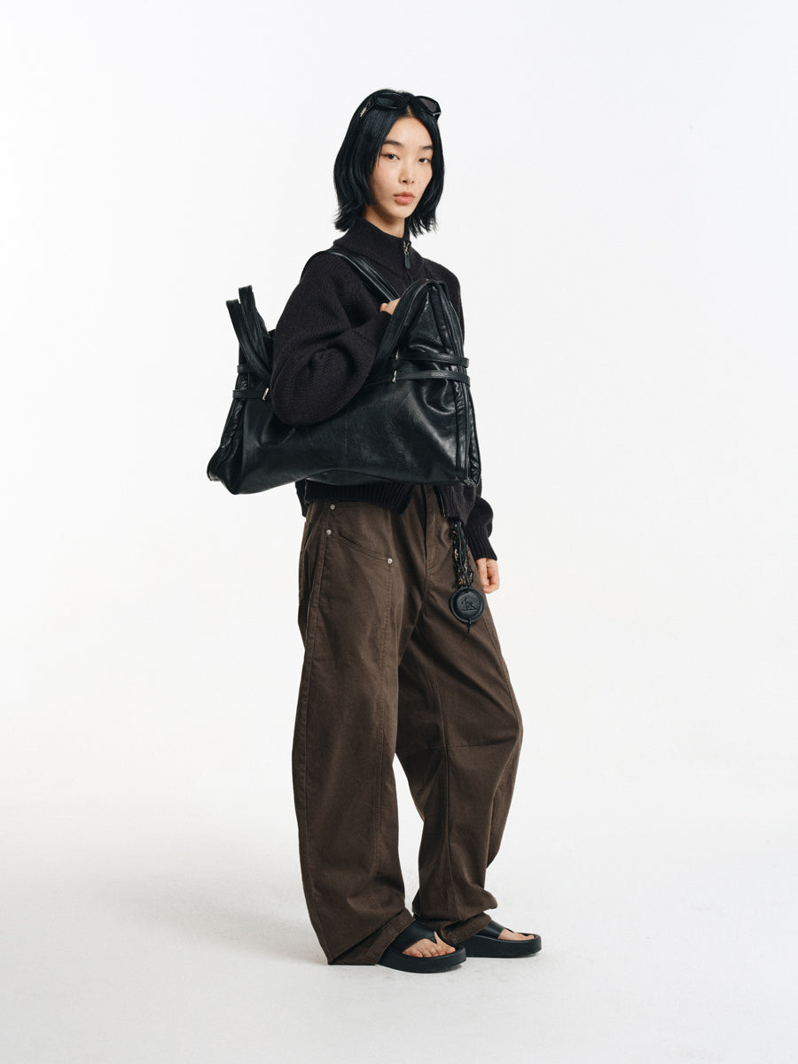 Wool Blend Stand Collar Jacket