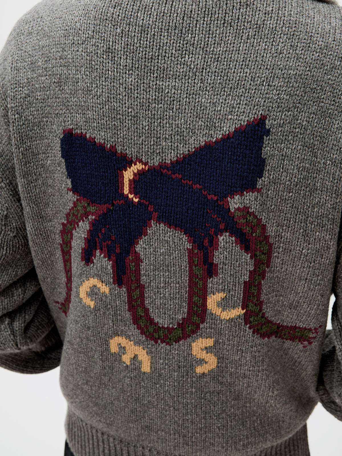 Unisex Wool Blend Cardigan