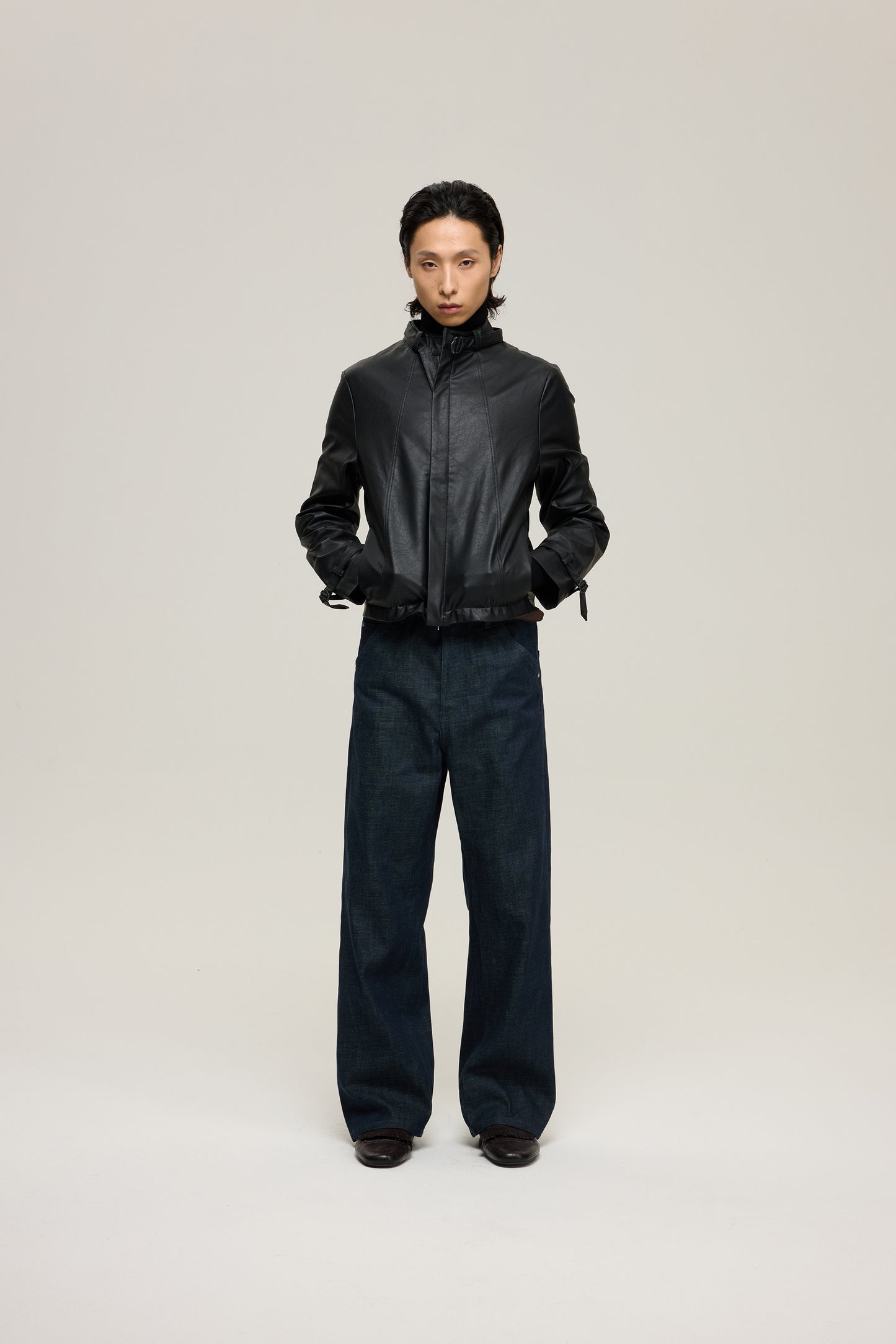 Moire Raw Denim Jeans