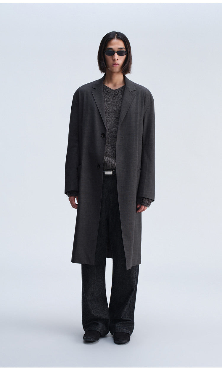 Notch Lapel Casual Coat