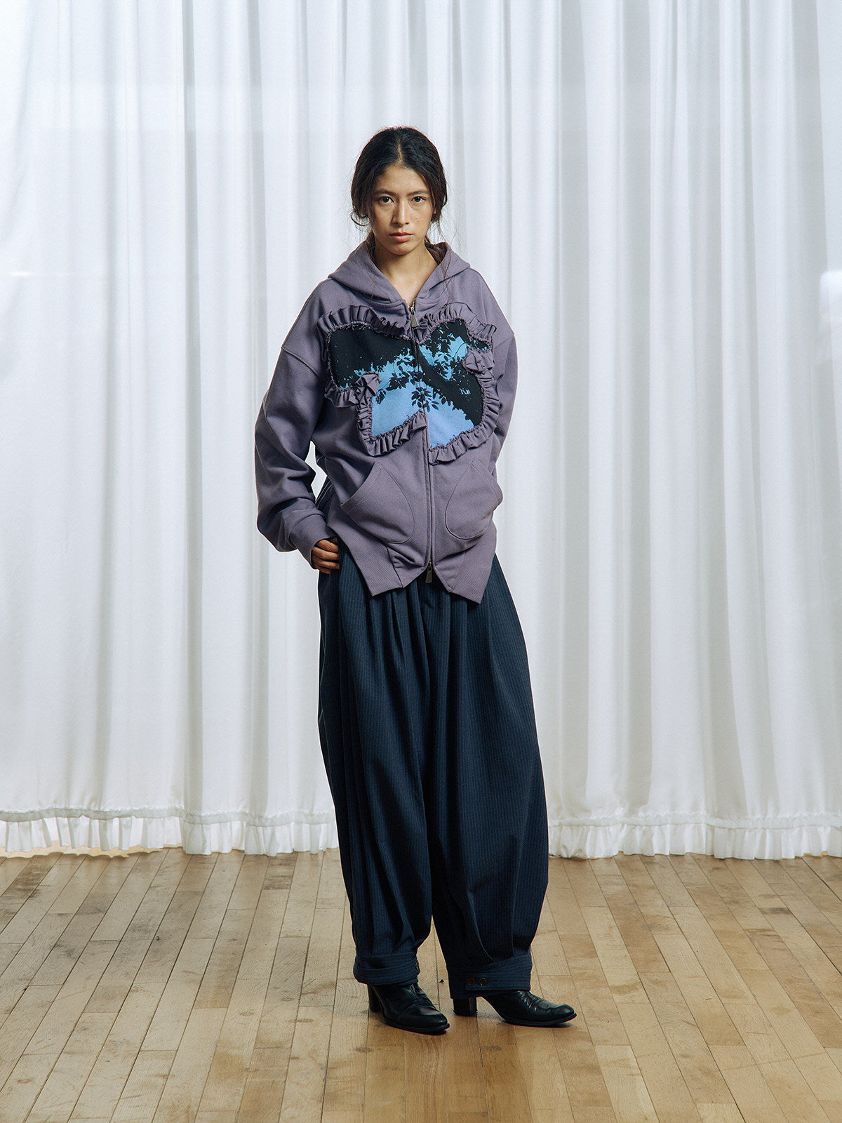 Pleated Balloon Pants