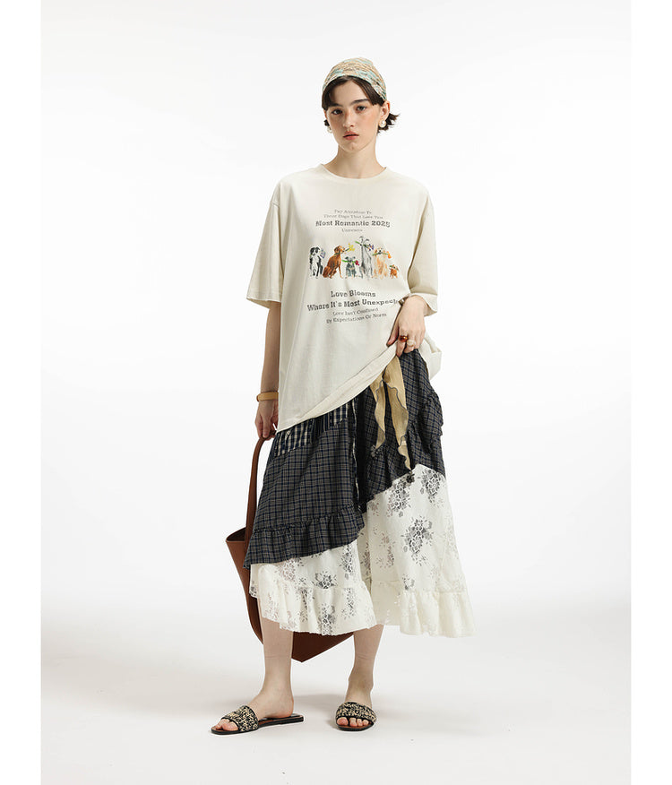 Washed printed T-shirt