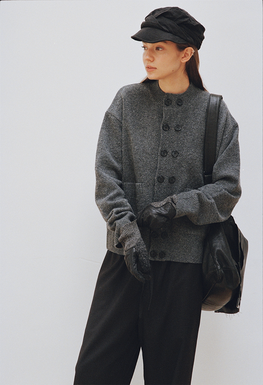 Double-breasted cardigan