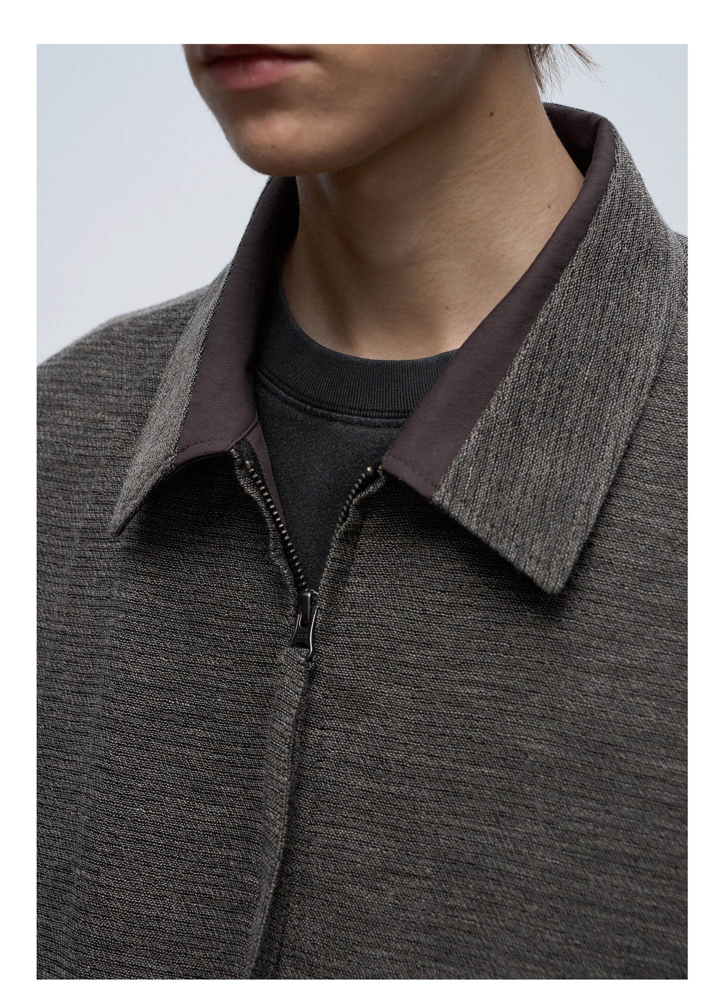 Pre-dyed Zipper Jacket