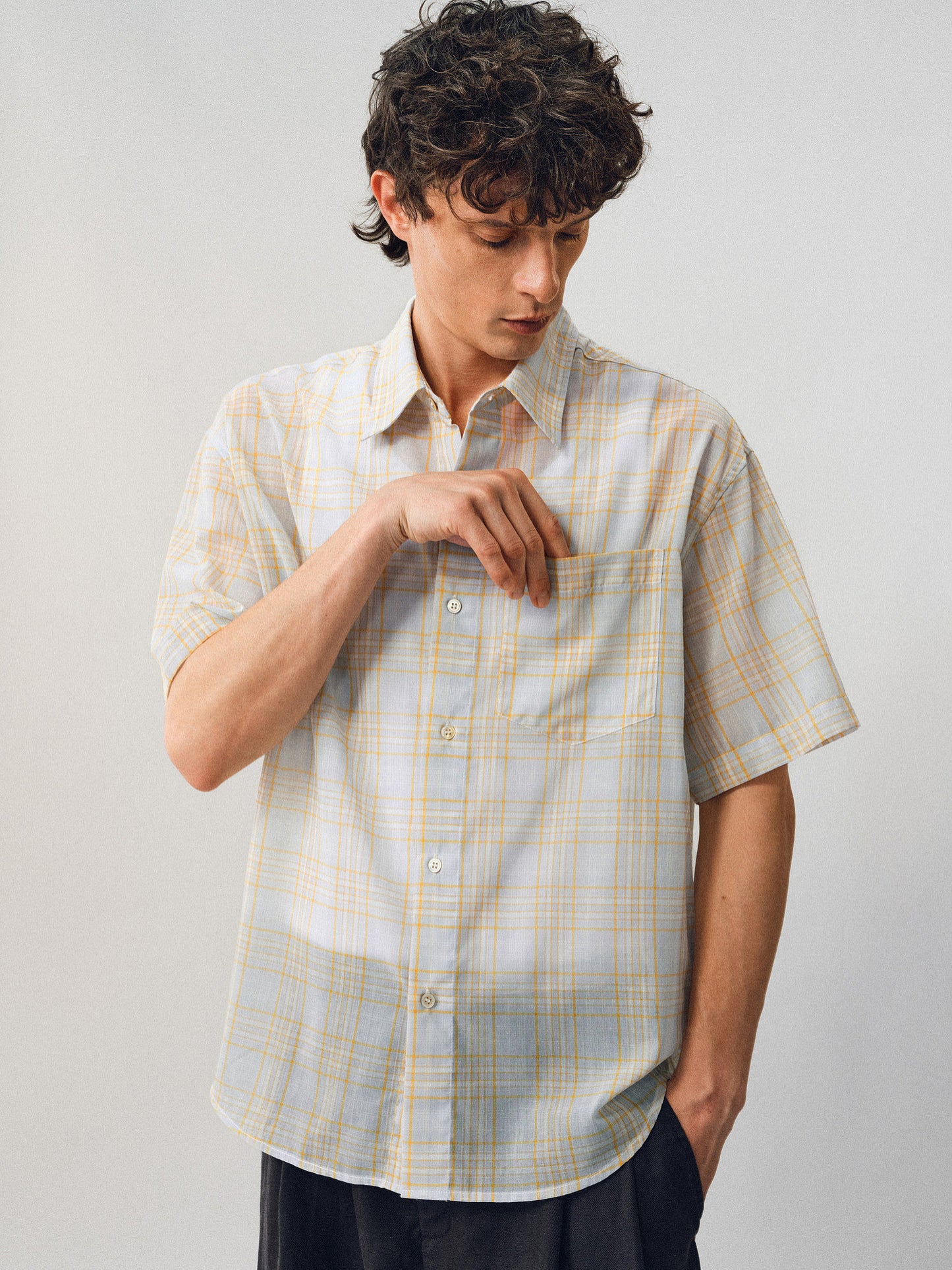 Imported Linen Check Shirt