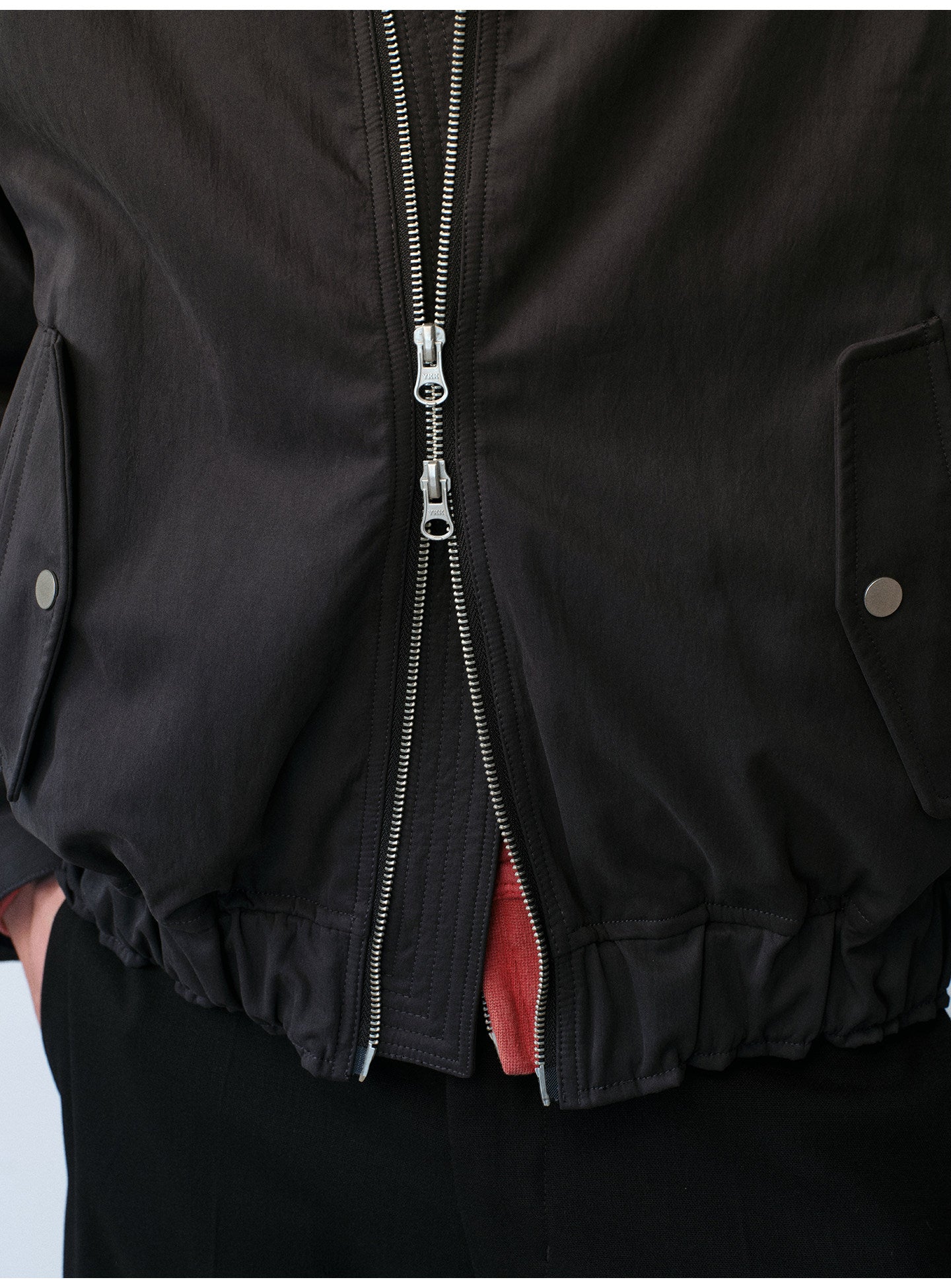 Cotton-Blend Harrington Jacket