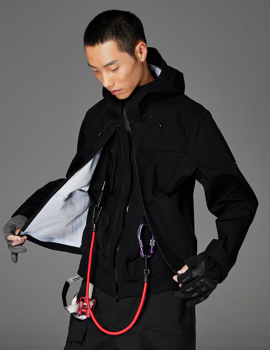 3-Zipper Fully Rubber-Coated Shock Jacket