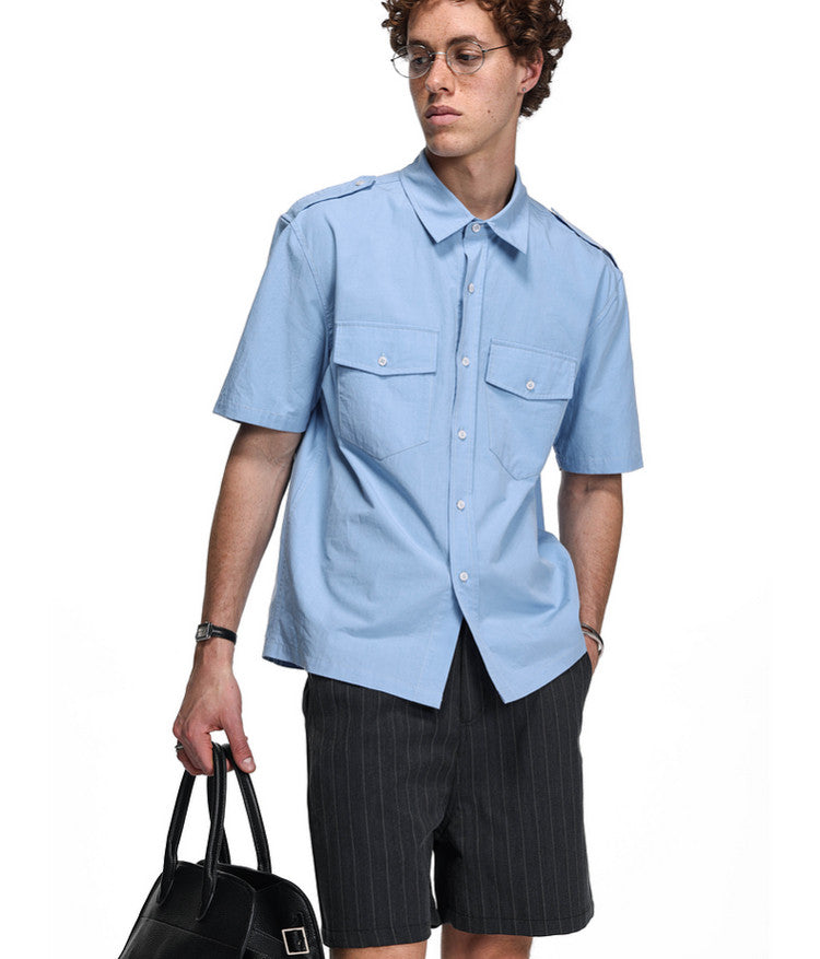 Workwear-style shirt