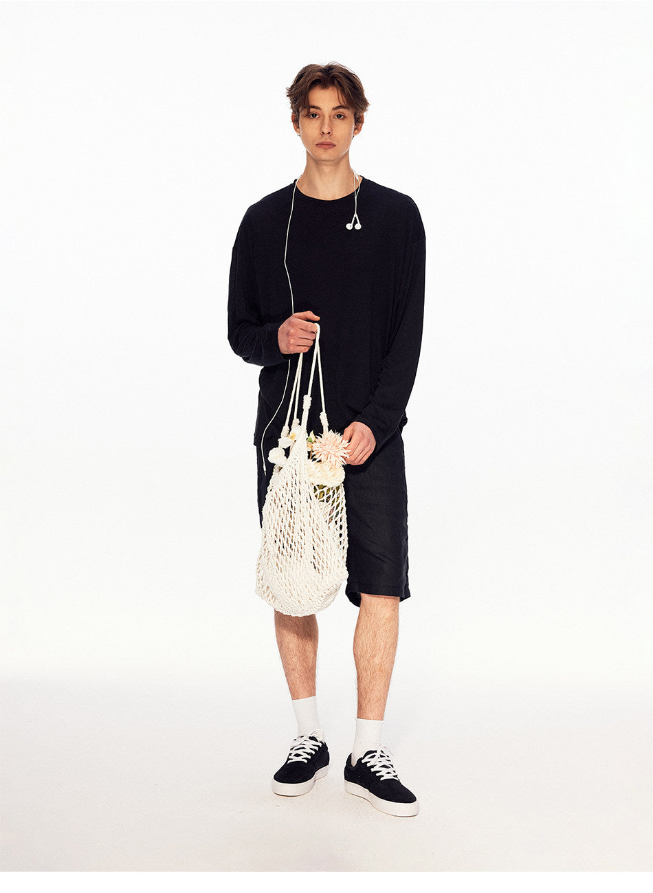 Vintage-Style Lyocell T-Shirt