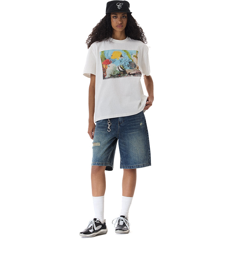 Printed Round Neck T-Shirt