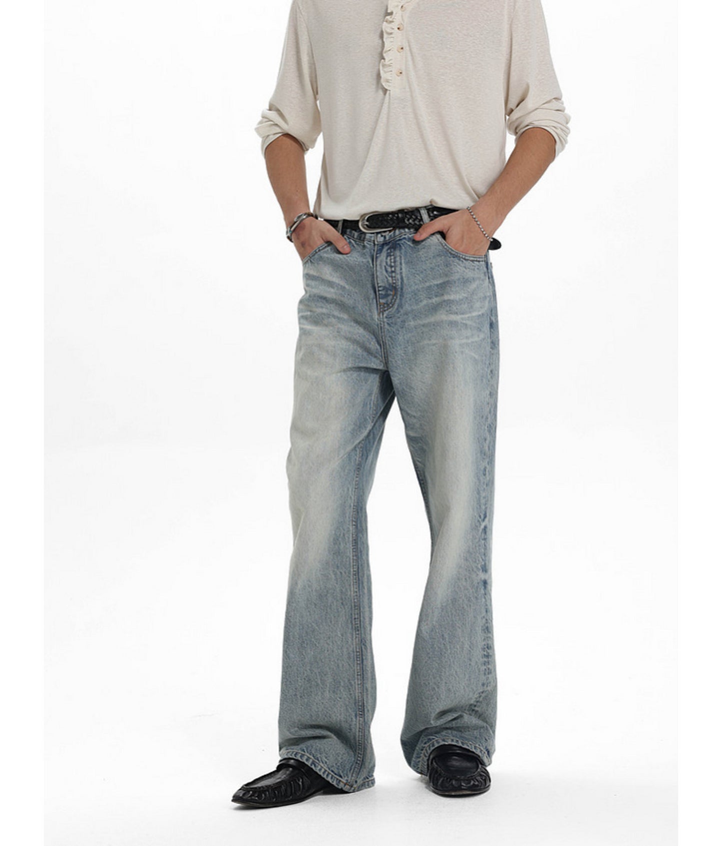Vintage Heavy-Duty Honeycomb Denim Pants