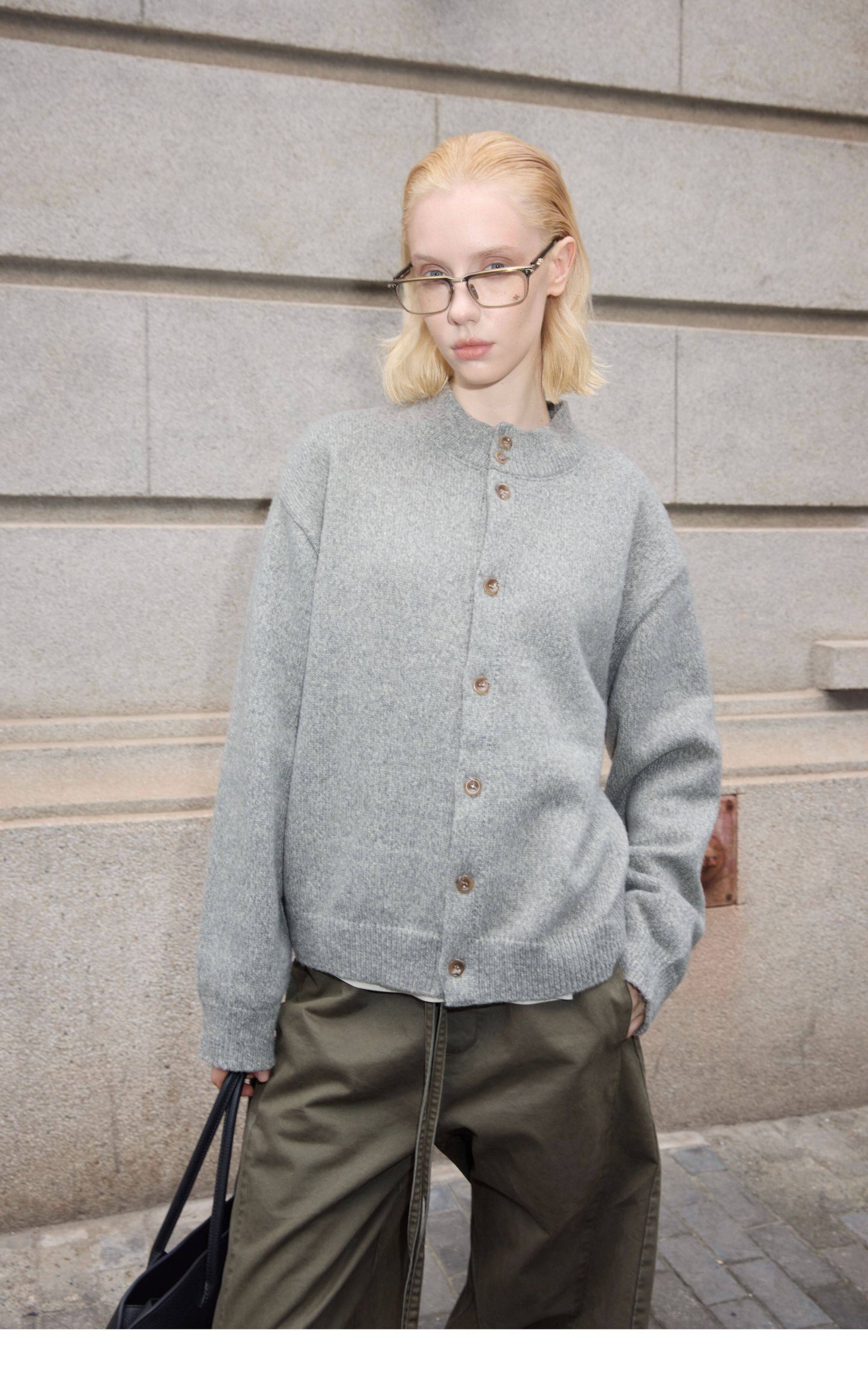 Multi-button Knit Cardigan