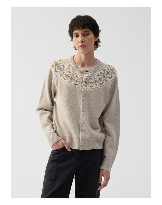 Fair Isle Jacquard Cardigan