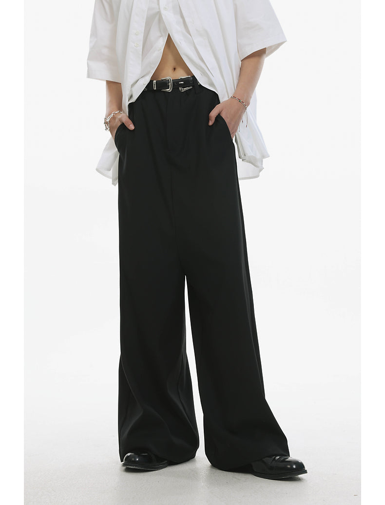 Low-end style silhouette drape pants