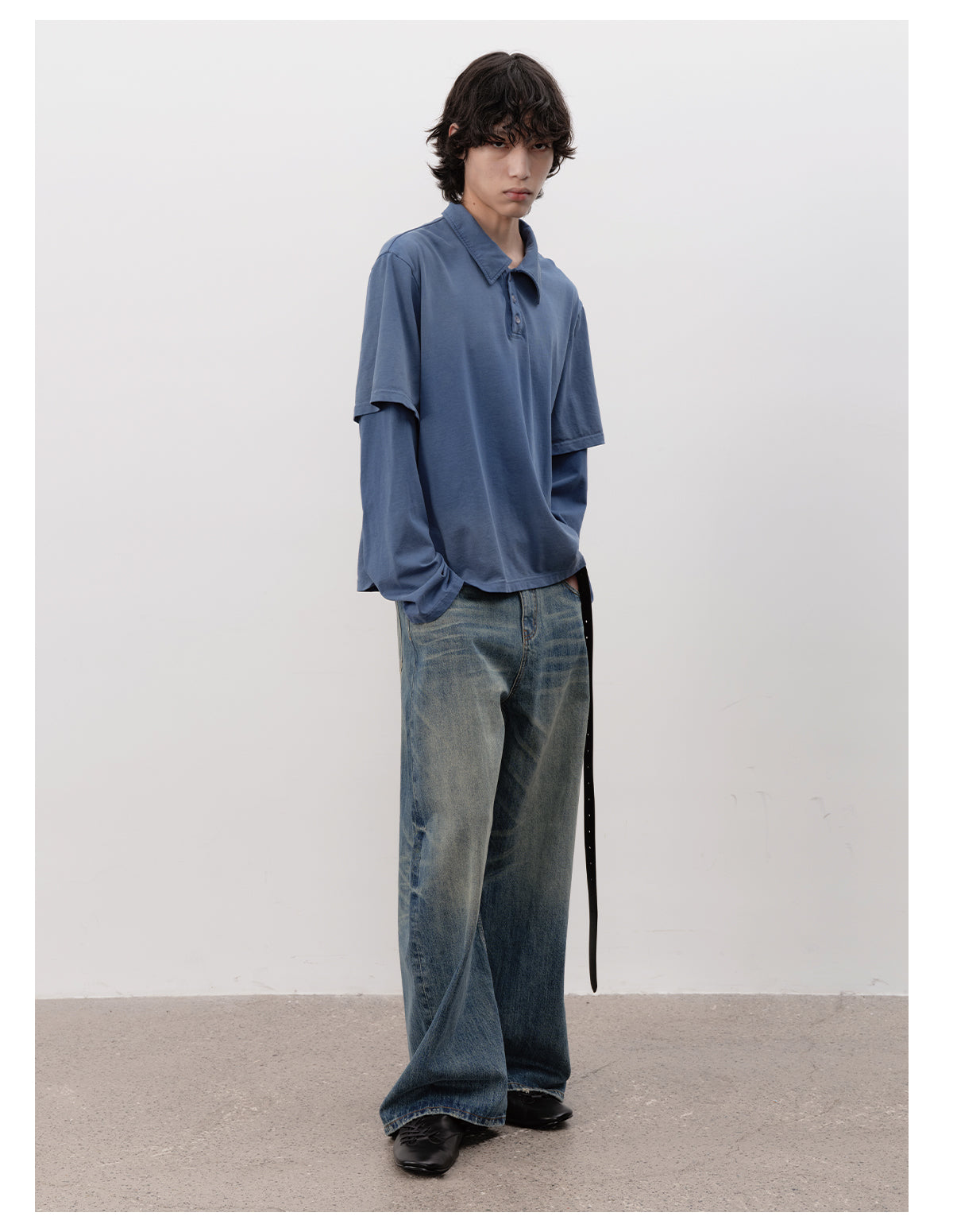 Vintage Washed Denim Pants