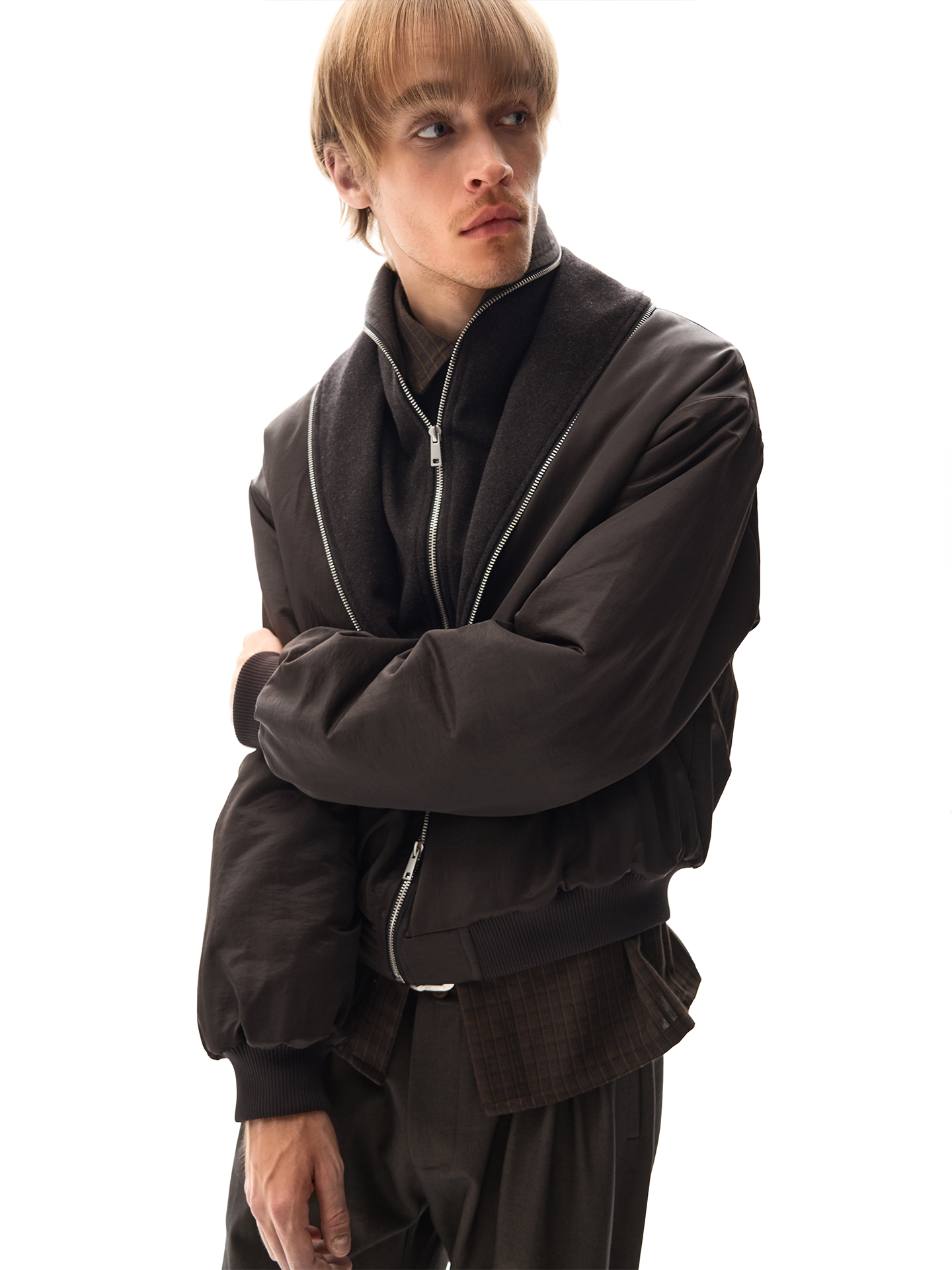 Double Zipper Cotton Pad Jacket