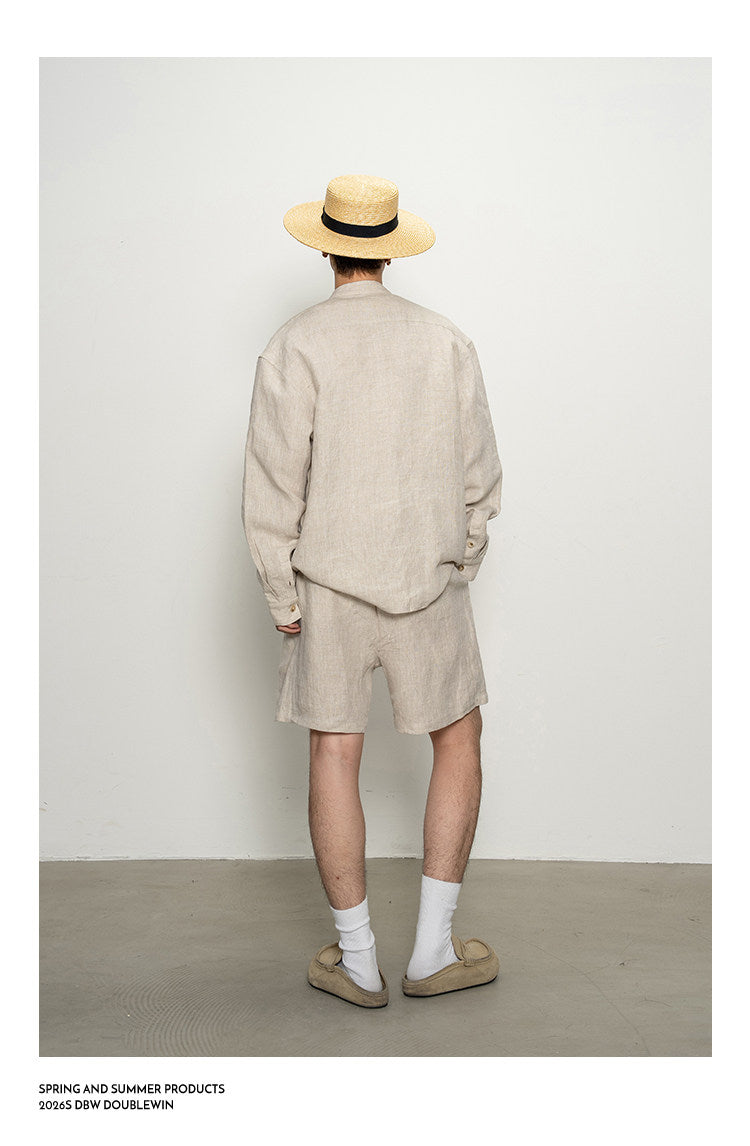 Relaxed-Fit Lightweight Linen Shirt Set