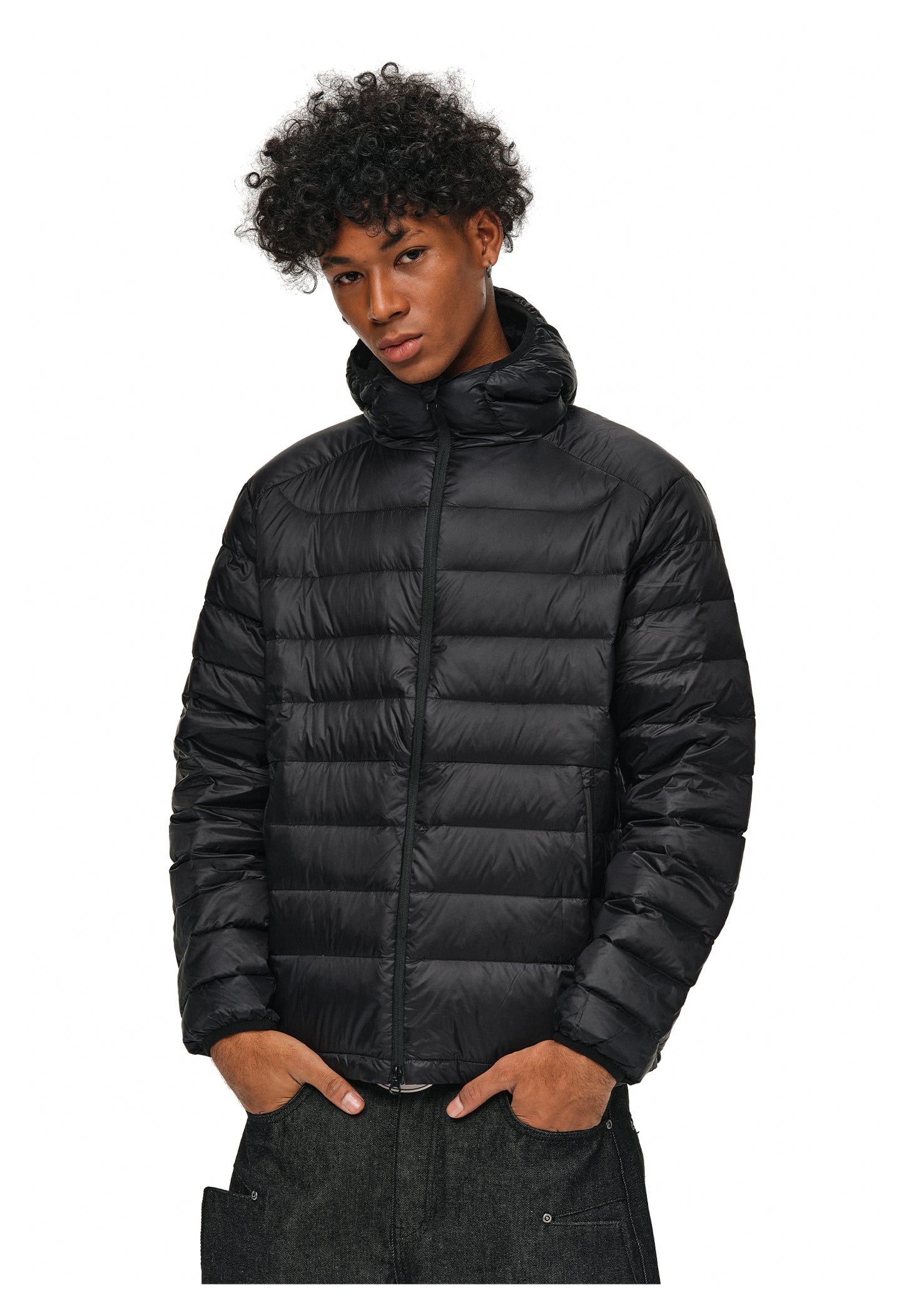 Lightweight Hooded Down Jacket