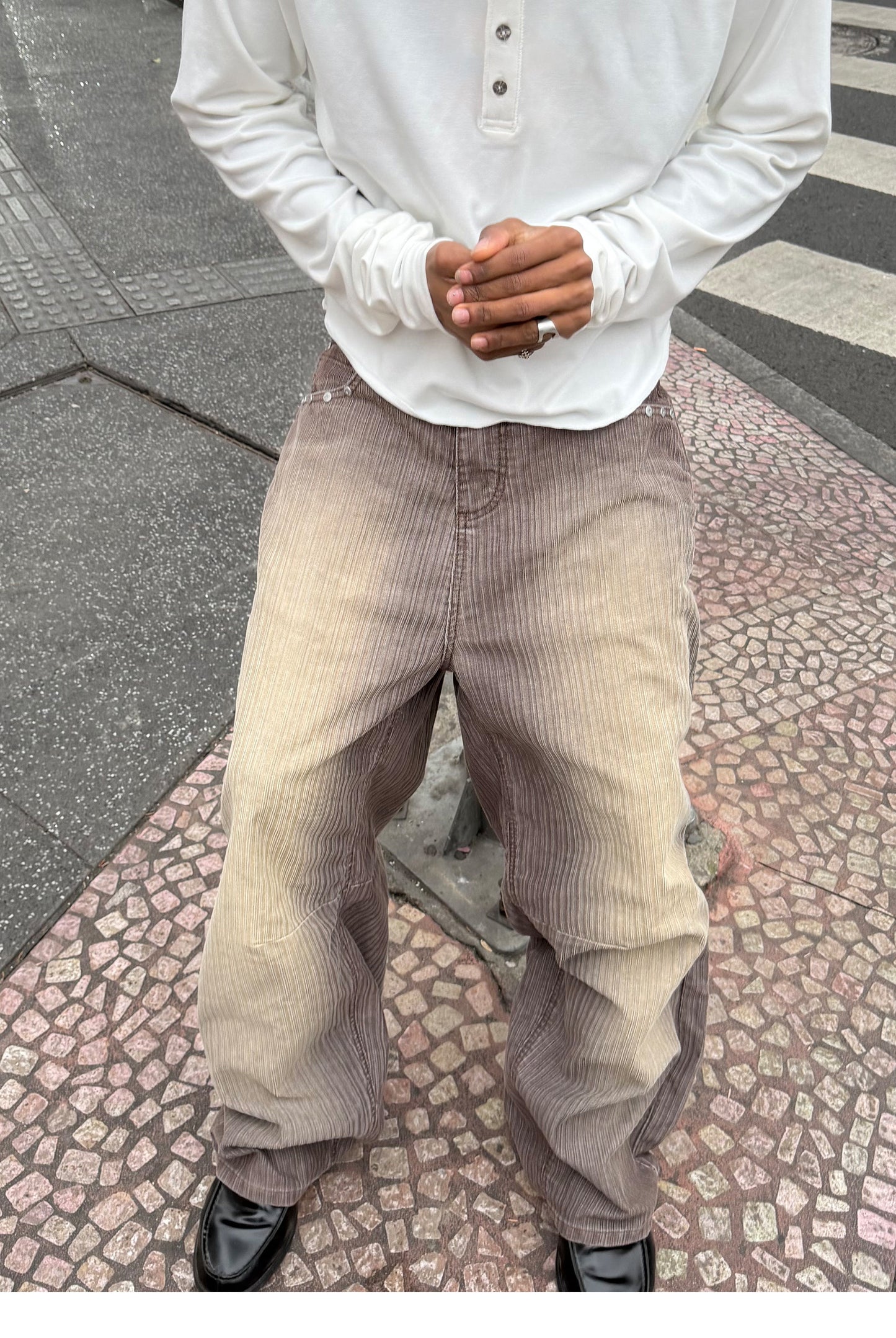 Studded Corduroy Pants