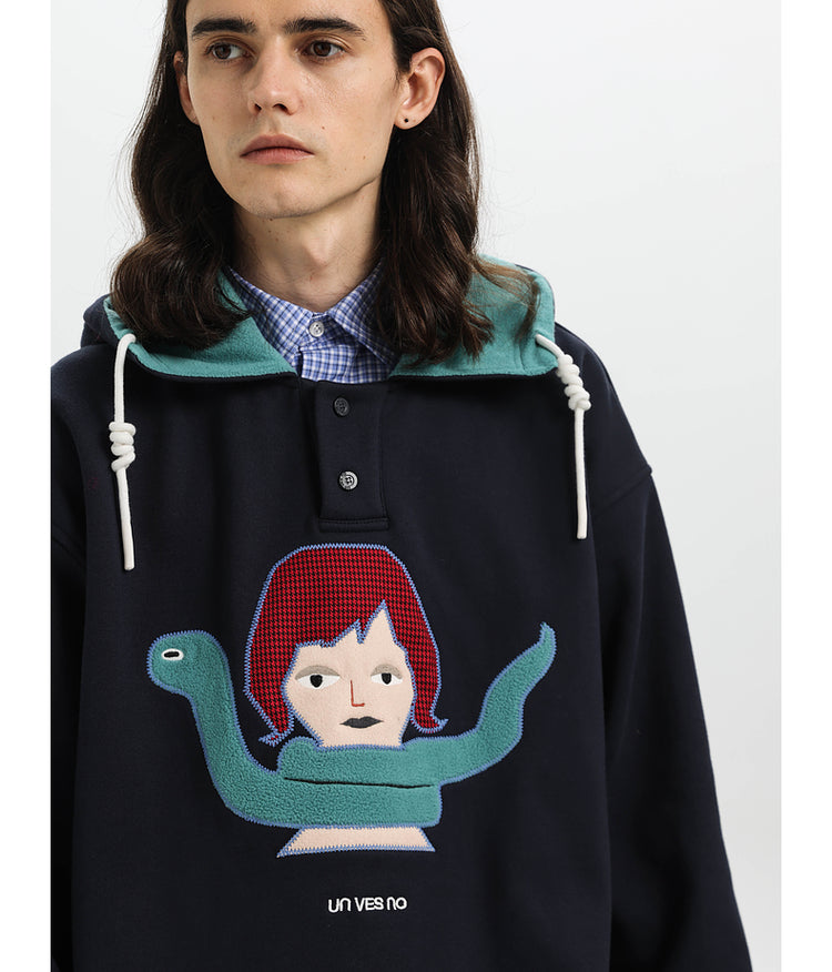 Contrast Color Anti-Static Parka