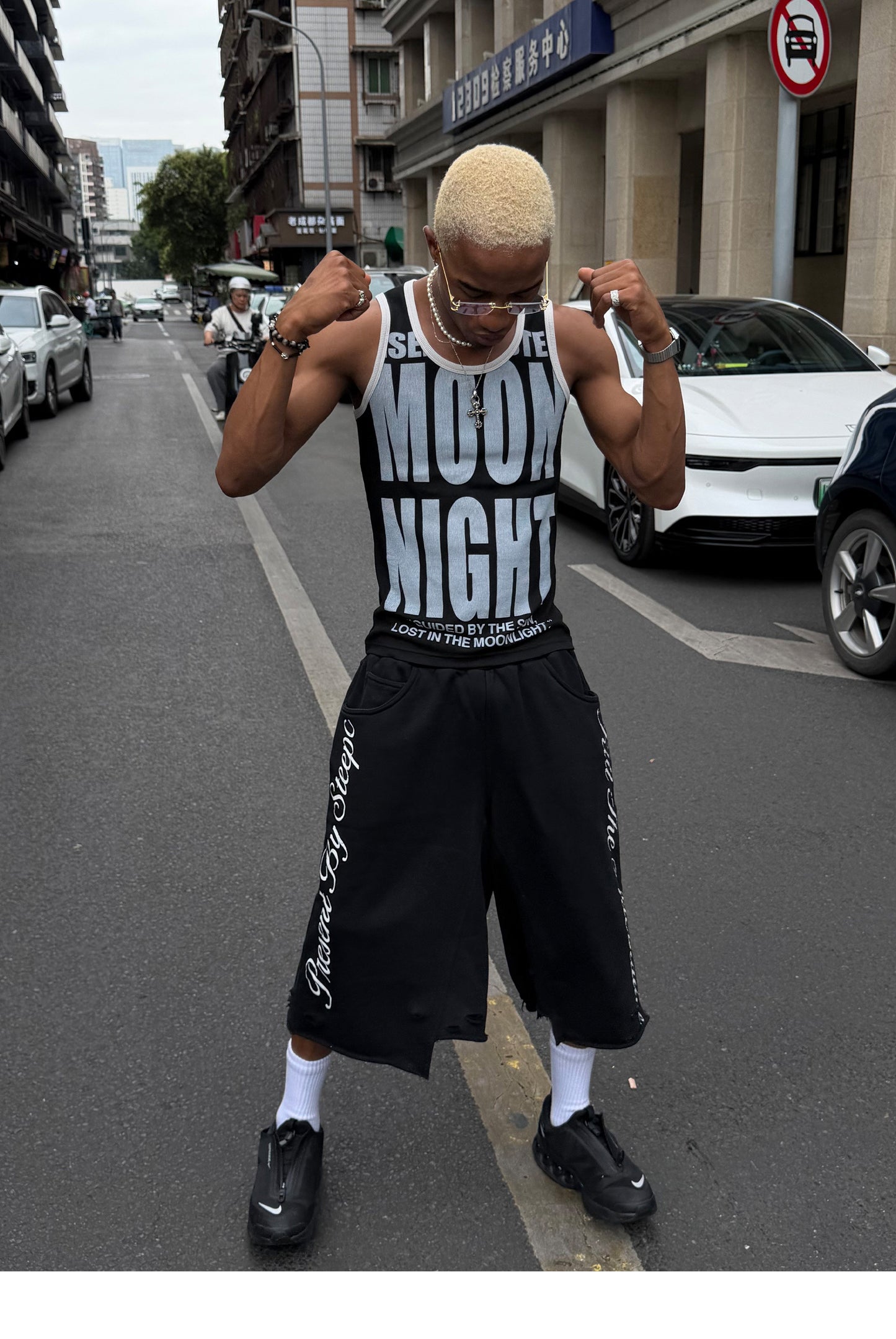 Stretch Slim-Fit Sleeveless Top