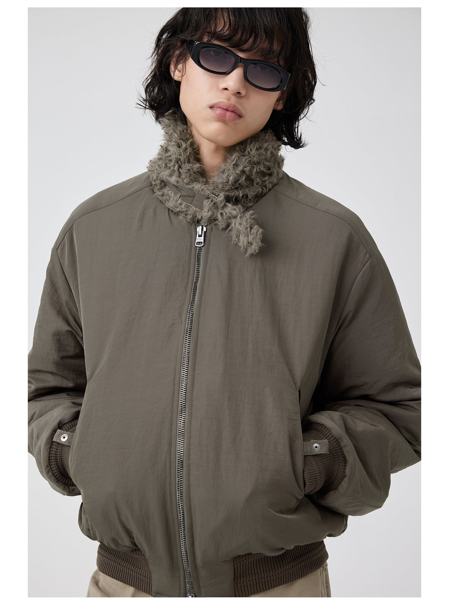 Fur Collar MA-1 Bomber Jacket