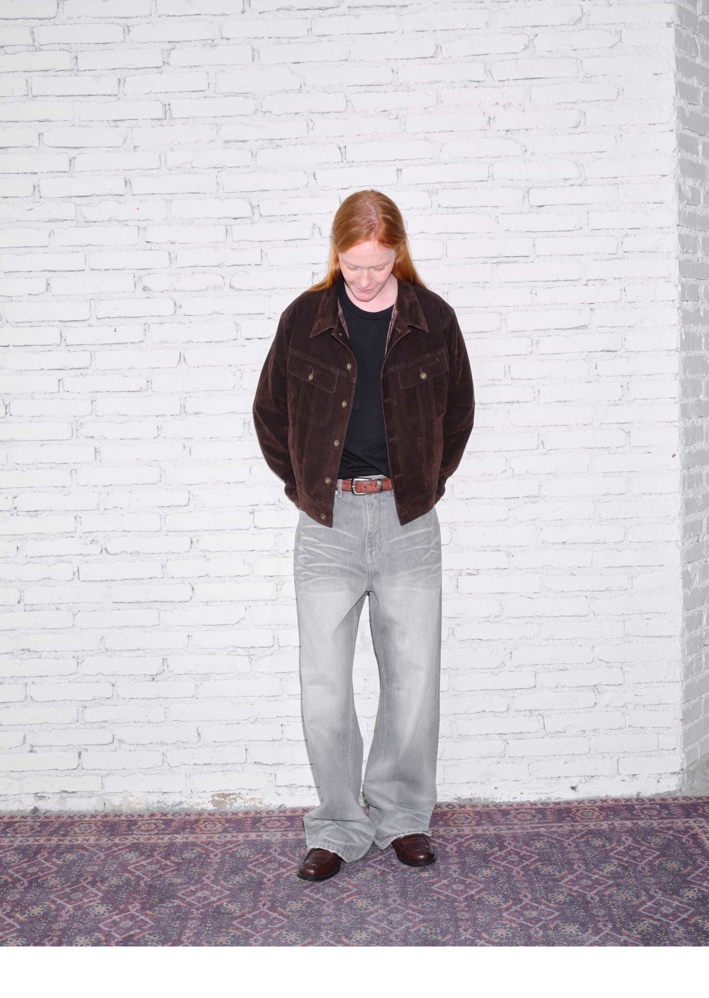 A-line Straight-Leg Denim Pants