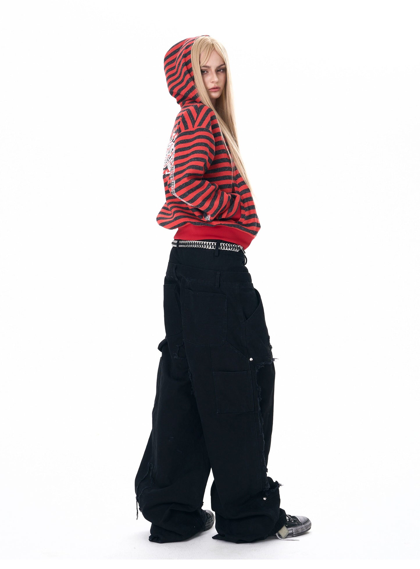 Embroidered Hooded Sweatshirt