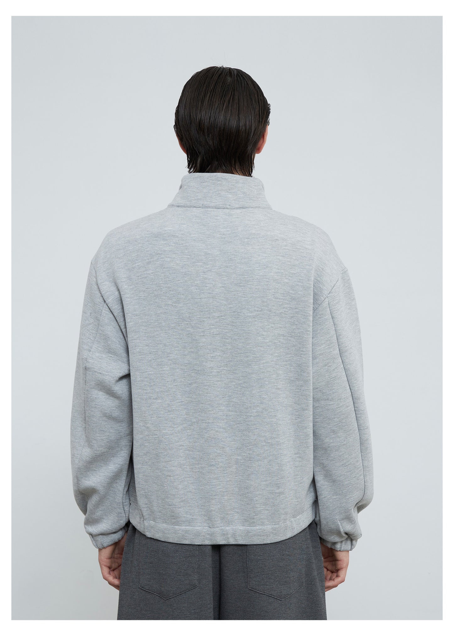 Loose Stand Collar Sweatshirt