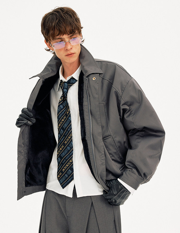 Cotton Jacket with Fleece Lining