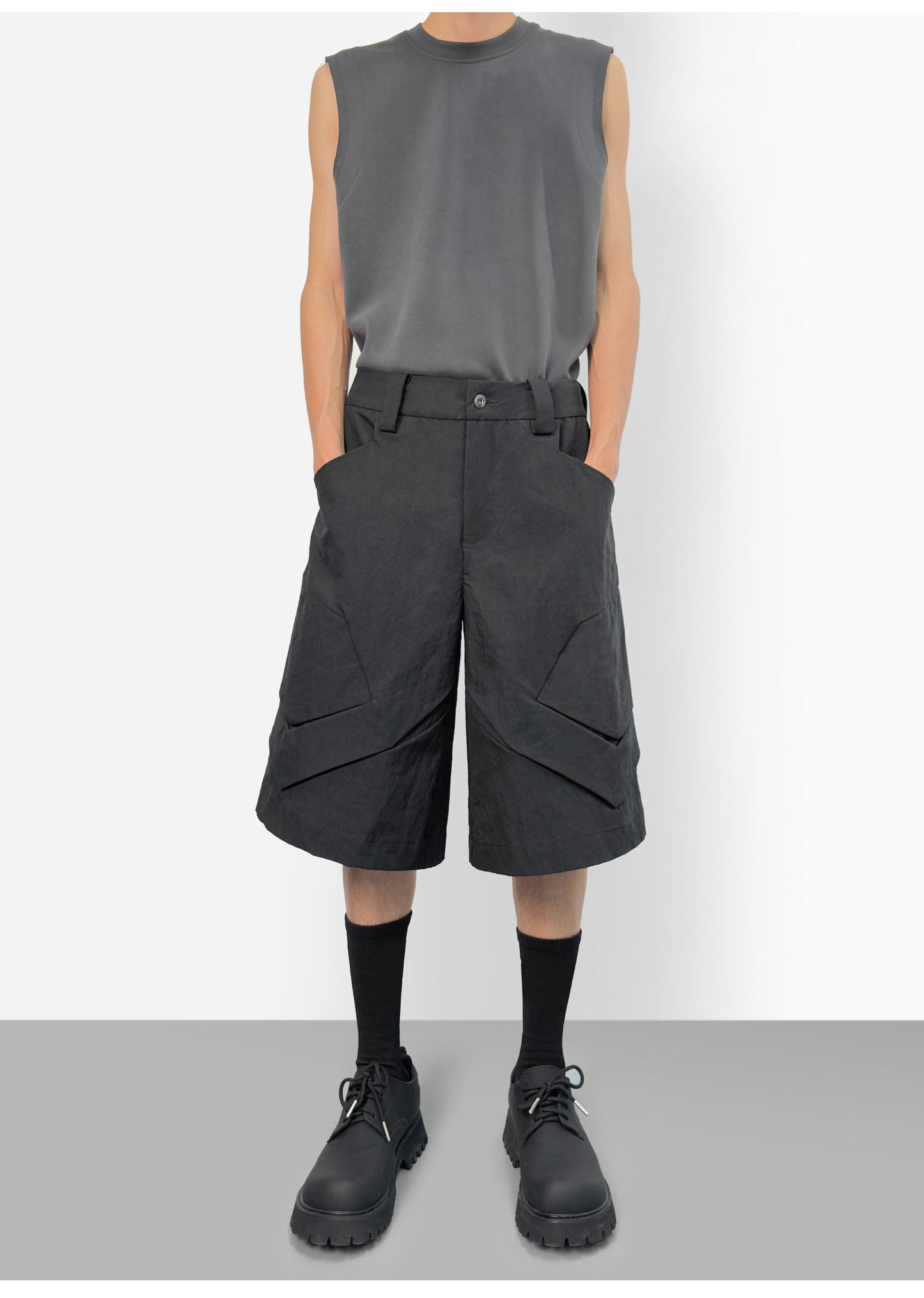 Chamfered Casual Shorts