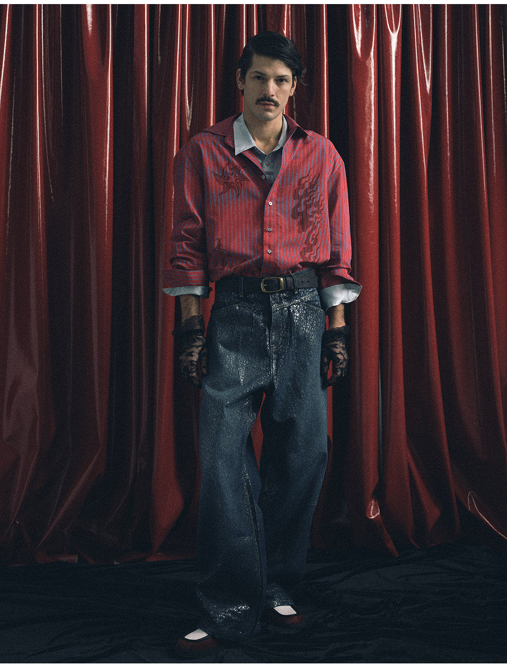 Printed Striped Shirt