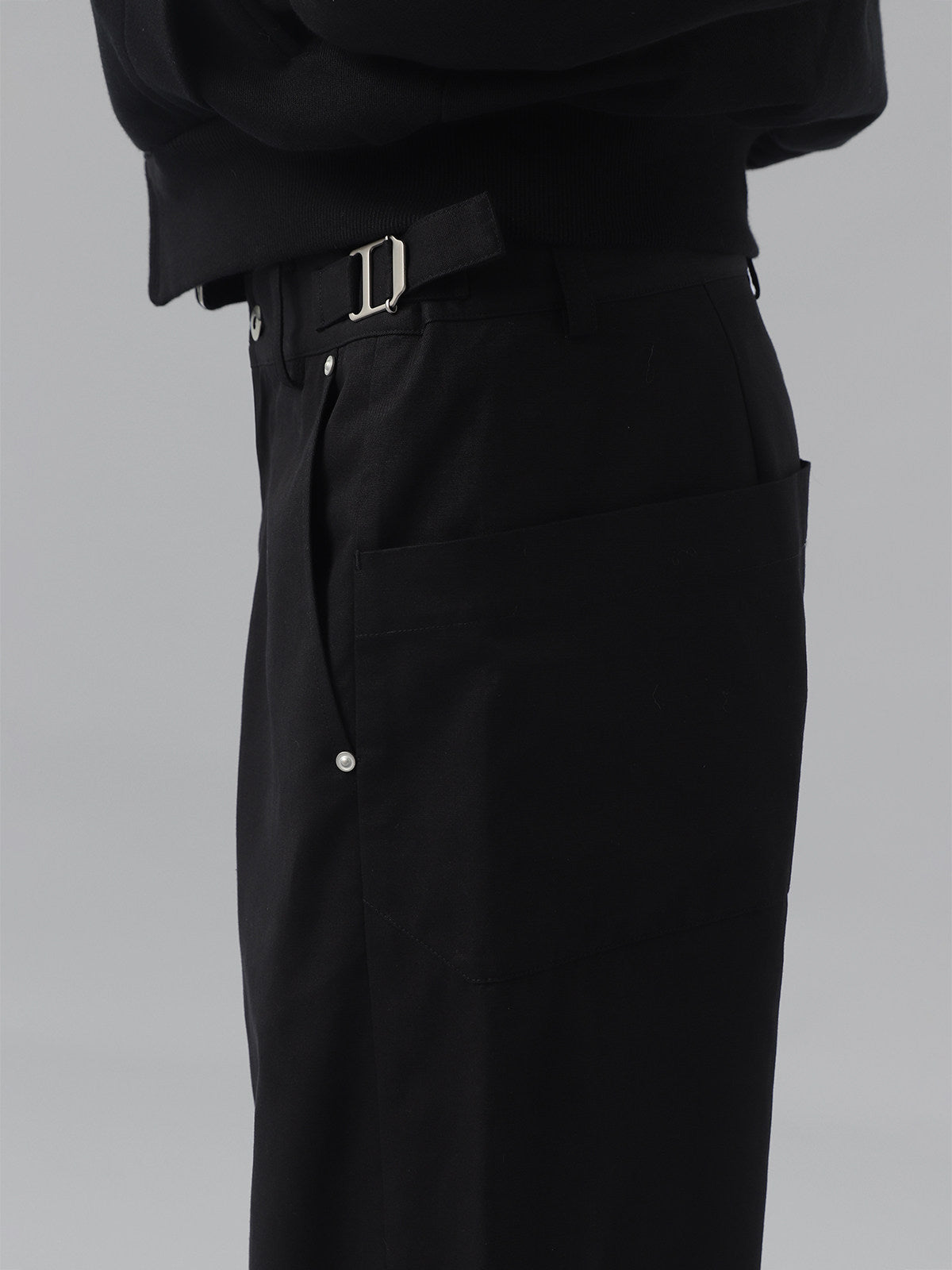 Straight-Leg Pants with Patches