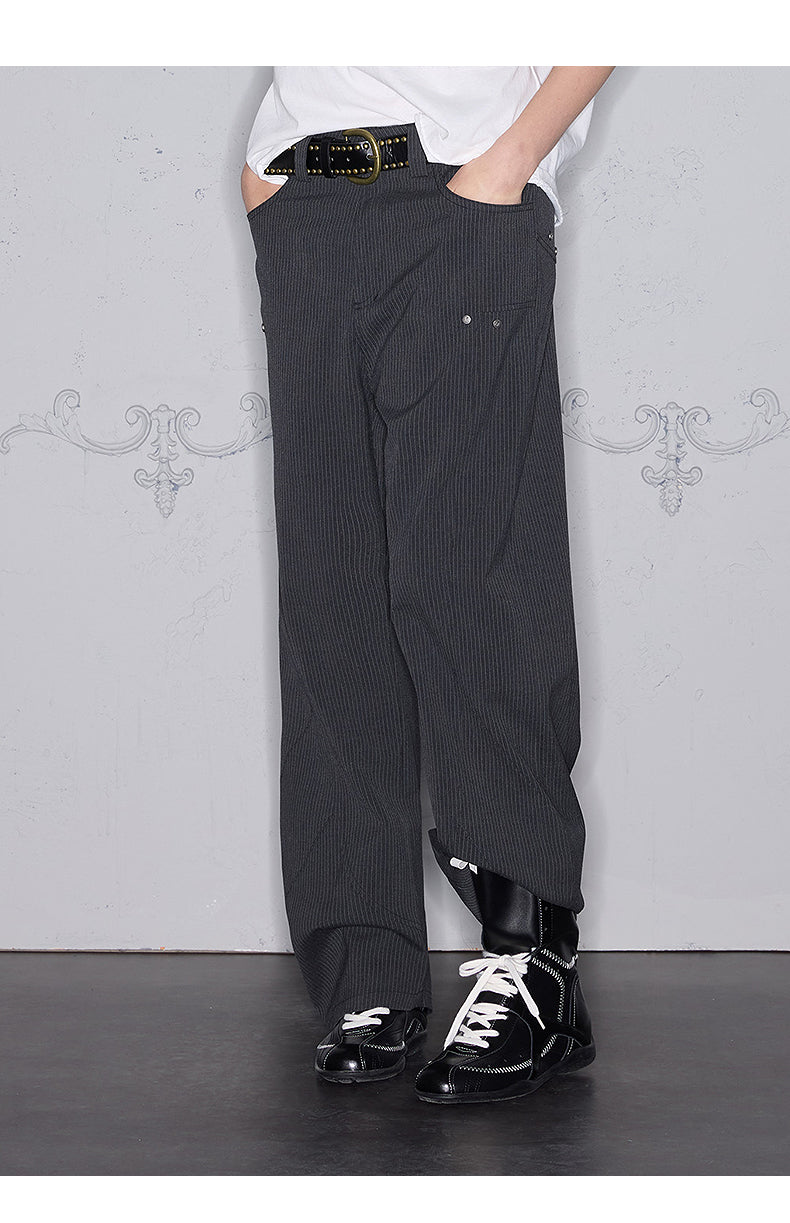 Classic Striped Casual Pants