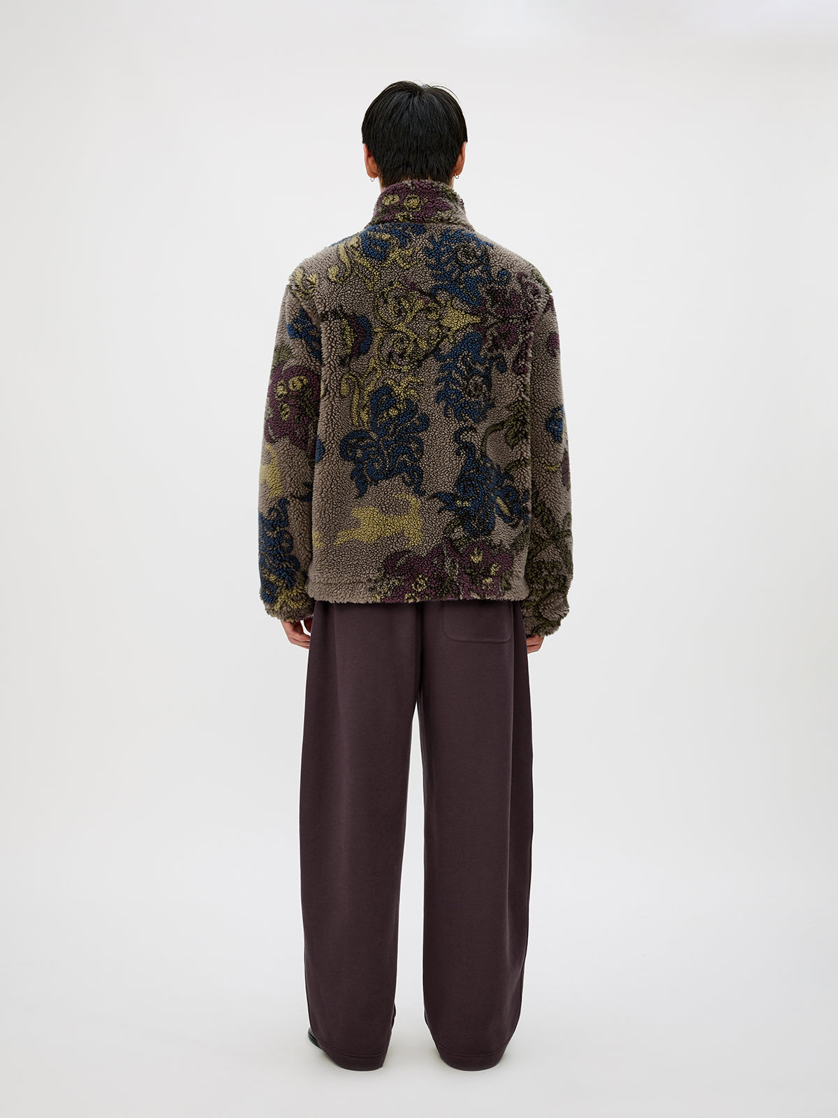 Lambswool Blend Zipper Jacket