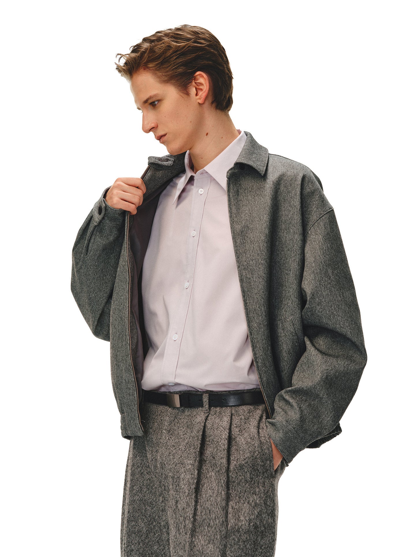 Snowflake Texture Lapel Jacket