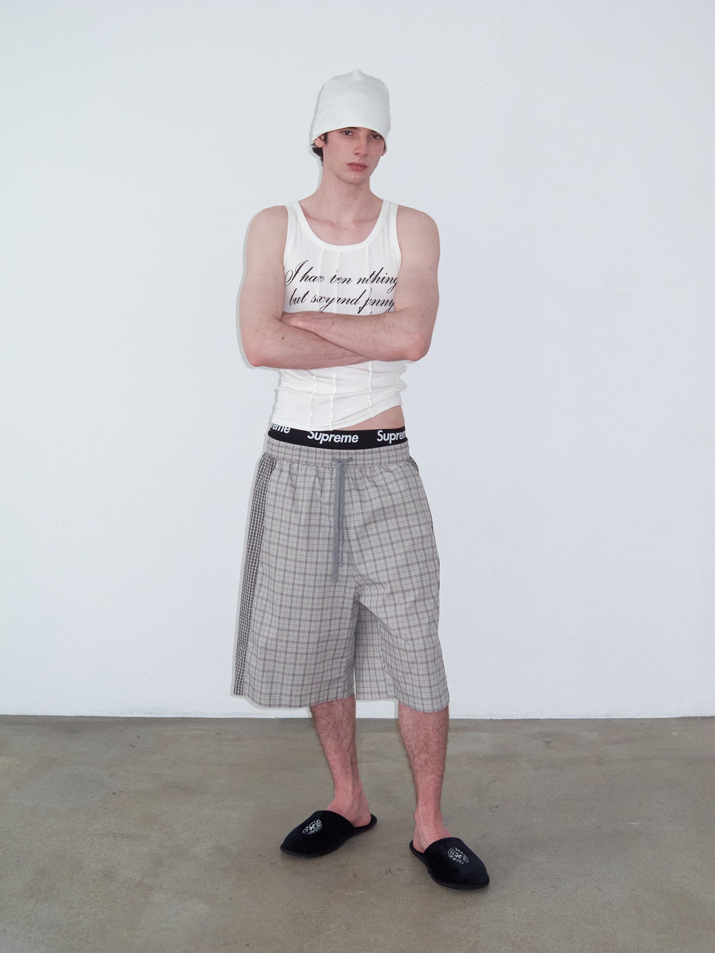 Patchwork Crew-Neck Tank Top