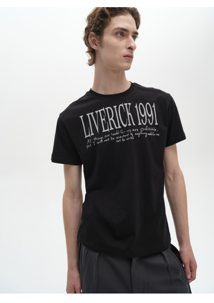 Lightweight Slogan T-Shirt