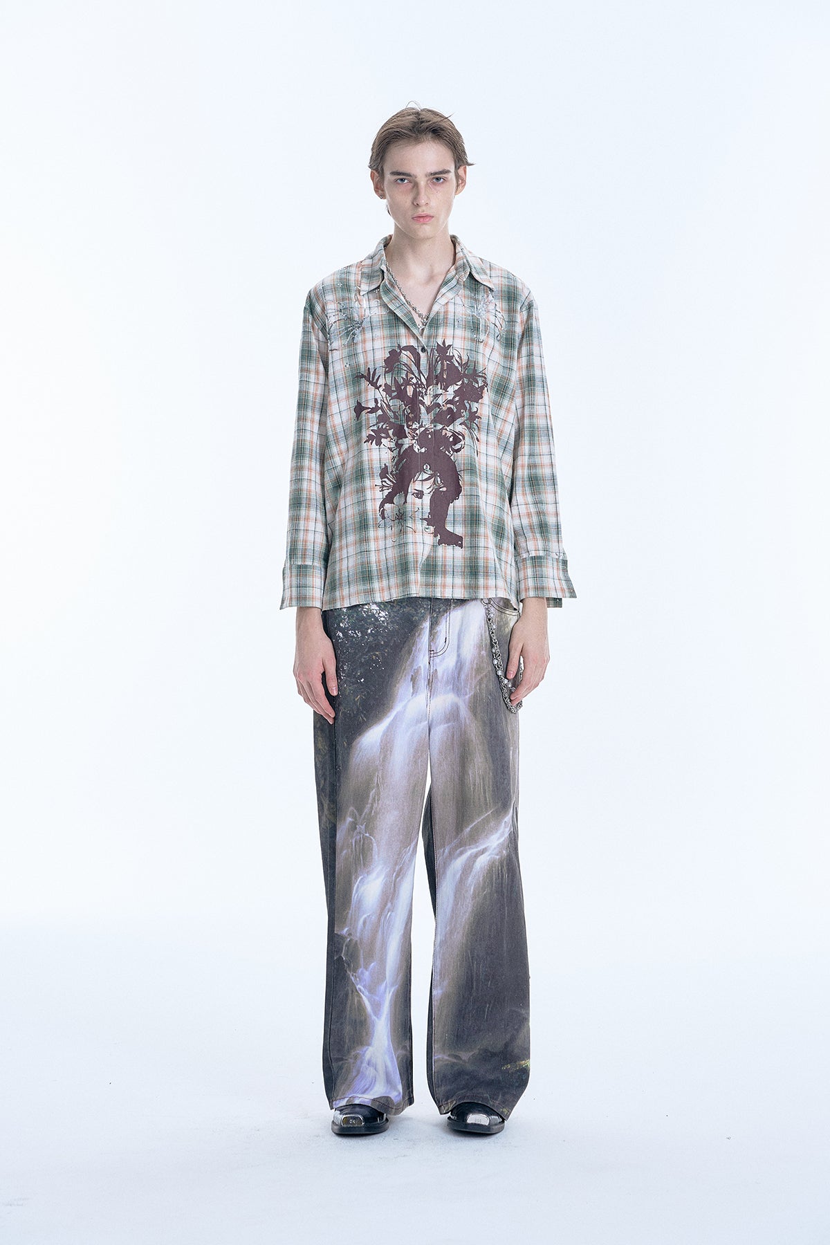 Digital Print Casual Pants