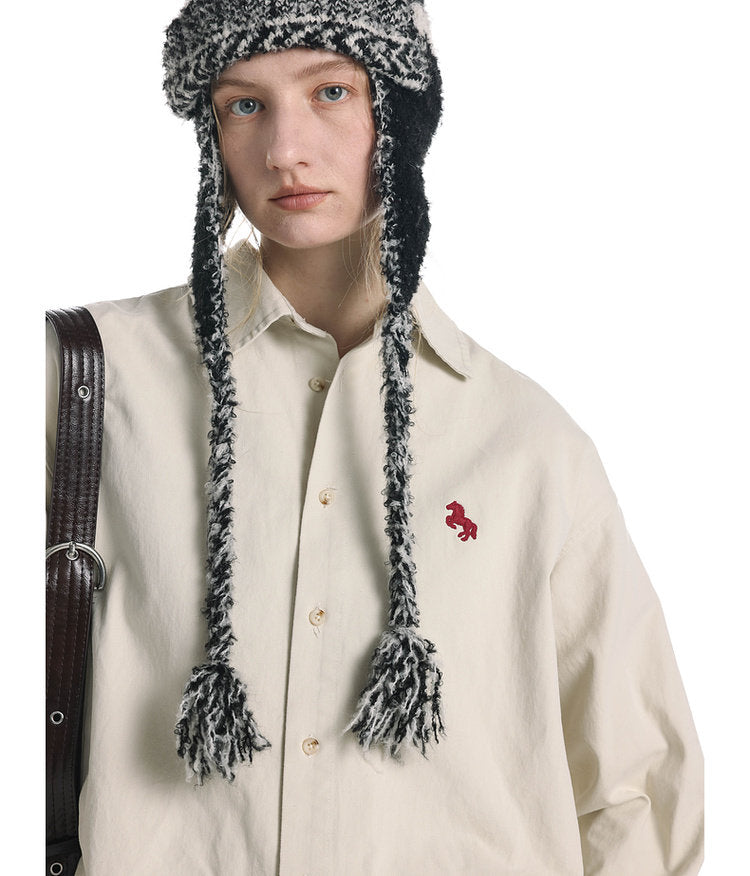 Vintage-Style Brushed Shirt