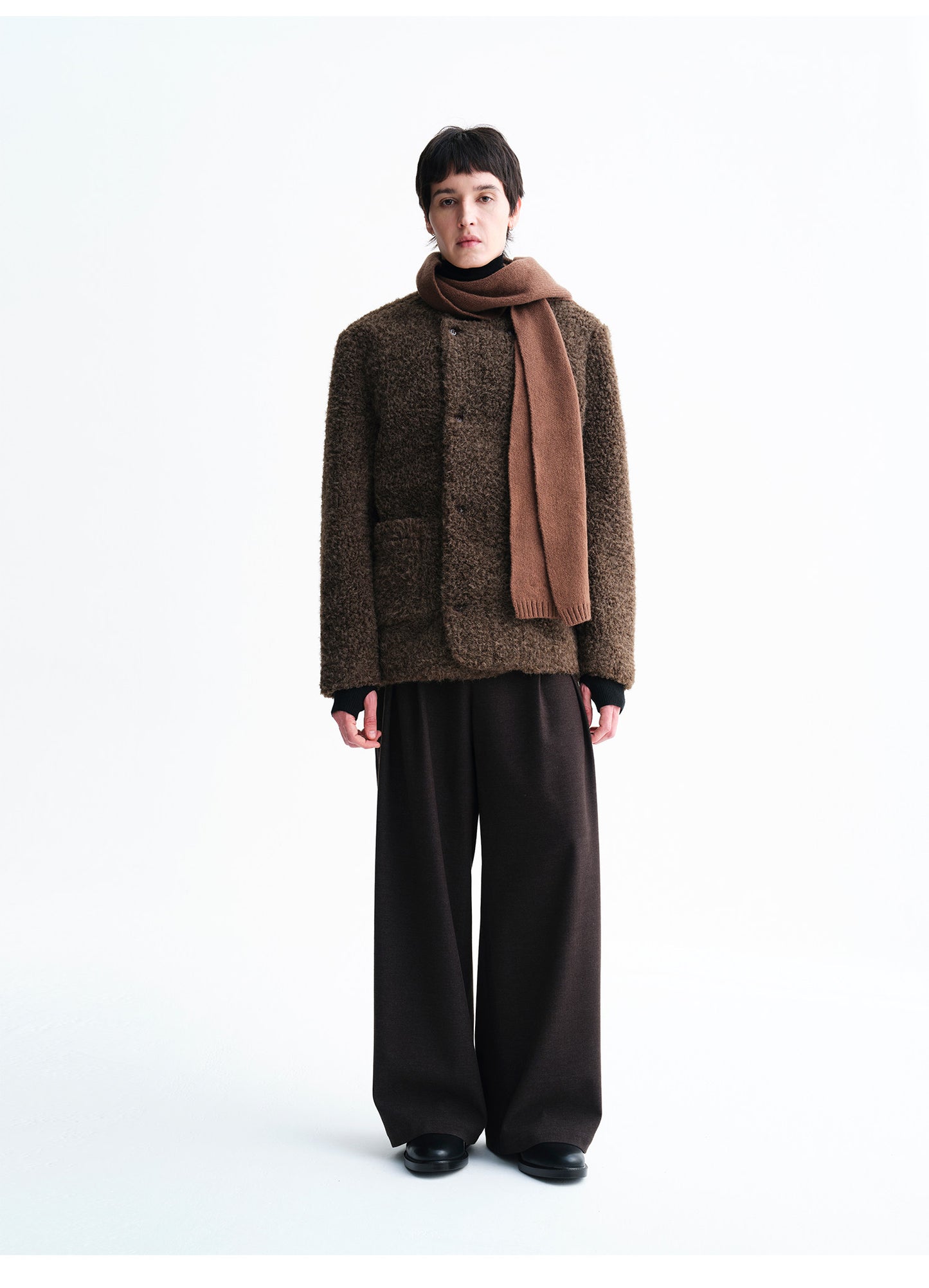 Unisex Single-Pleat Casual Pants