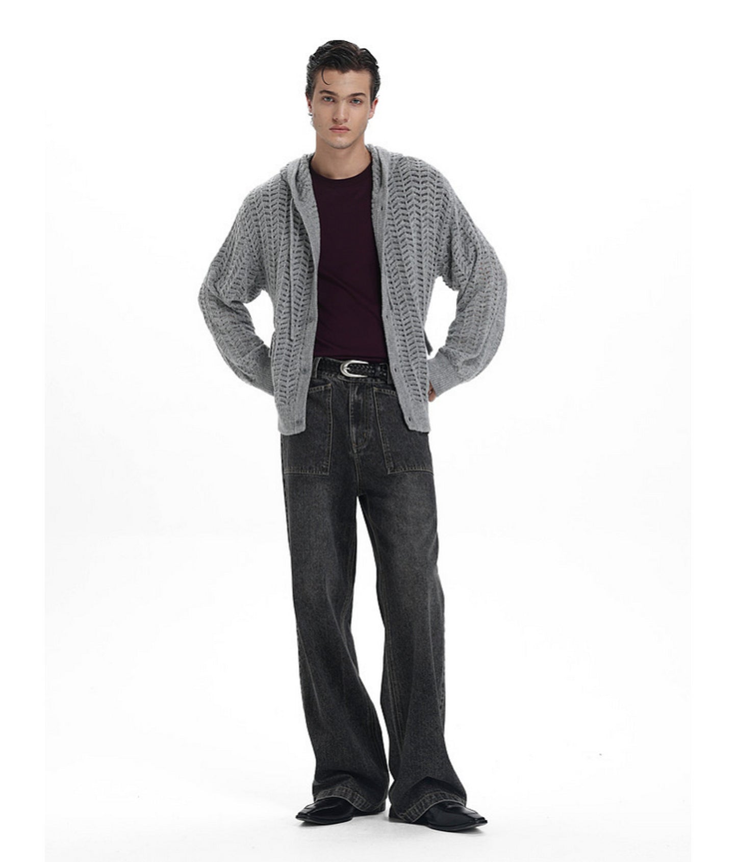 Lightweight Hooded Sweater Jacket