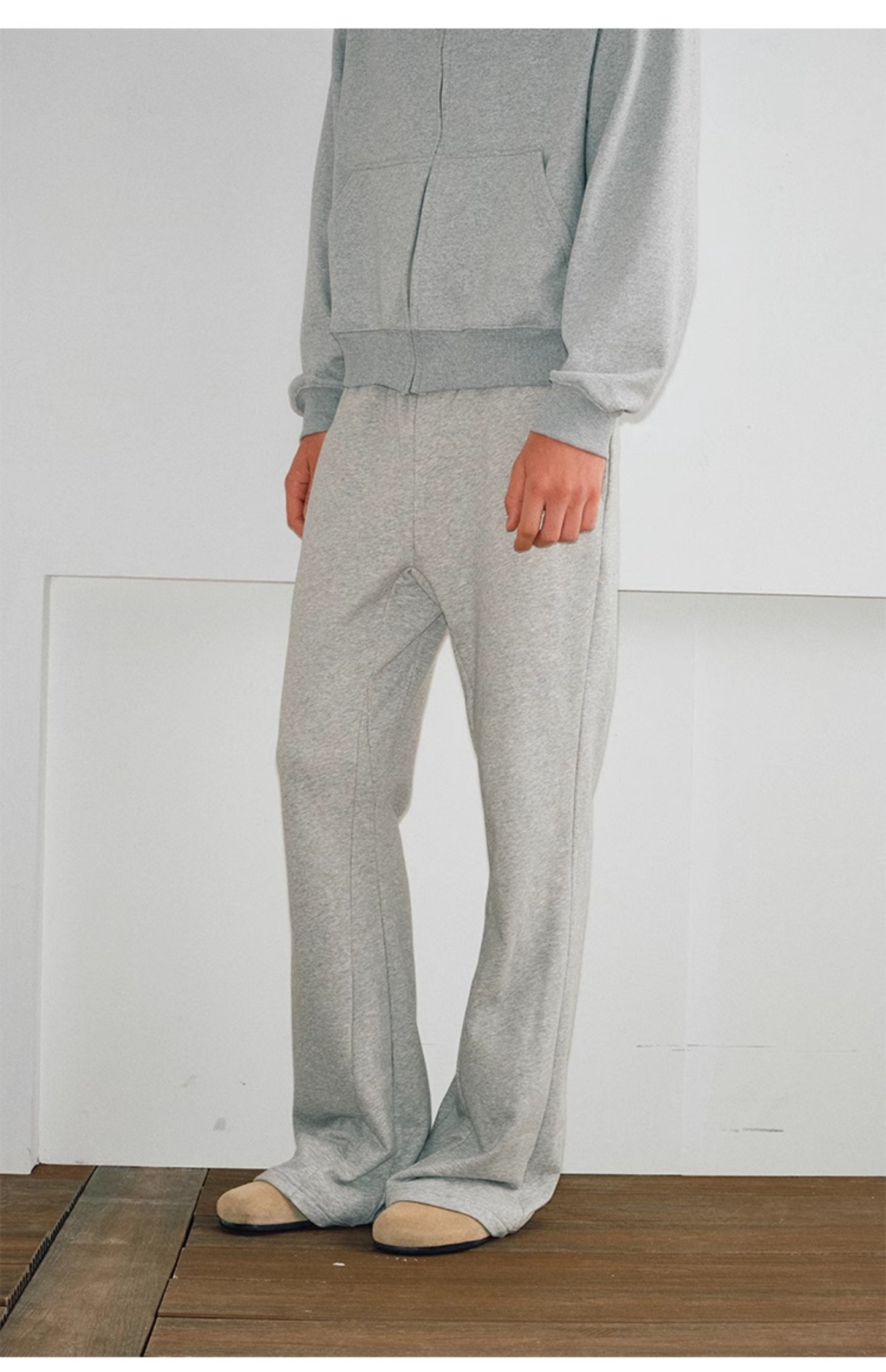 Split-cut sweatpants