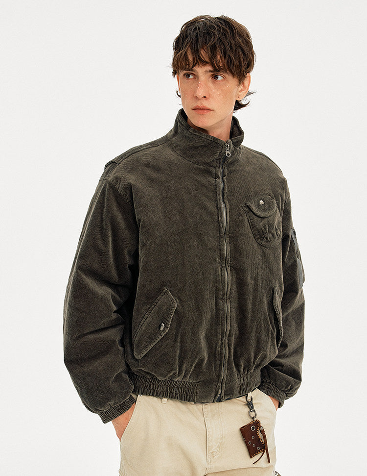 Stylish Corduroy Workwear Jacket