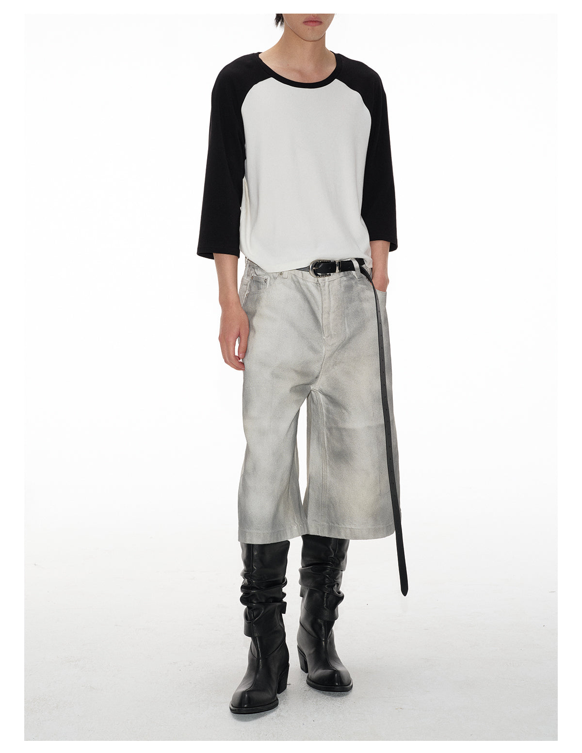 Contrast Color Raglan T-Shirt