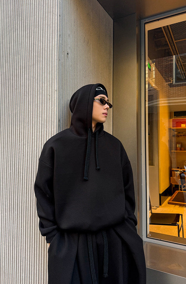 Loose-Fit Hooded Sweatshirt Set