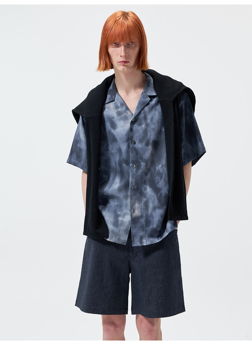 Printed Slit Shirt