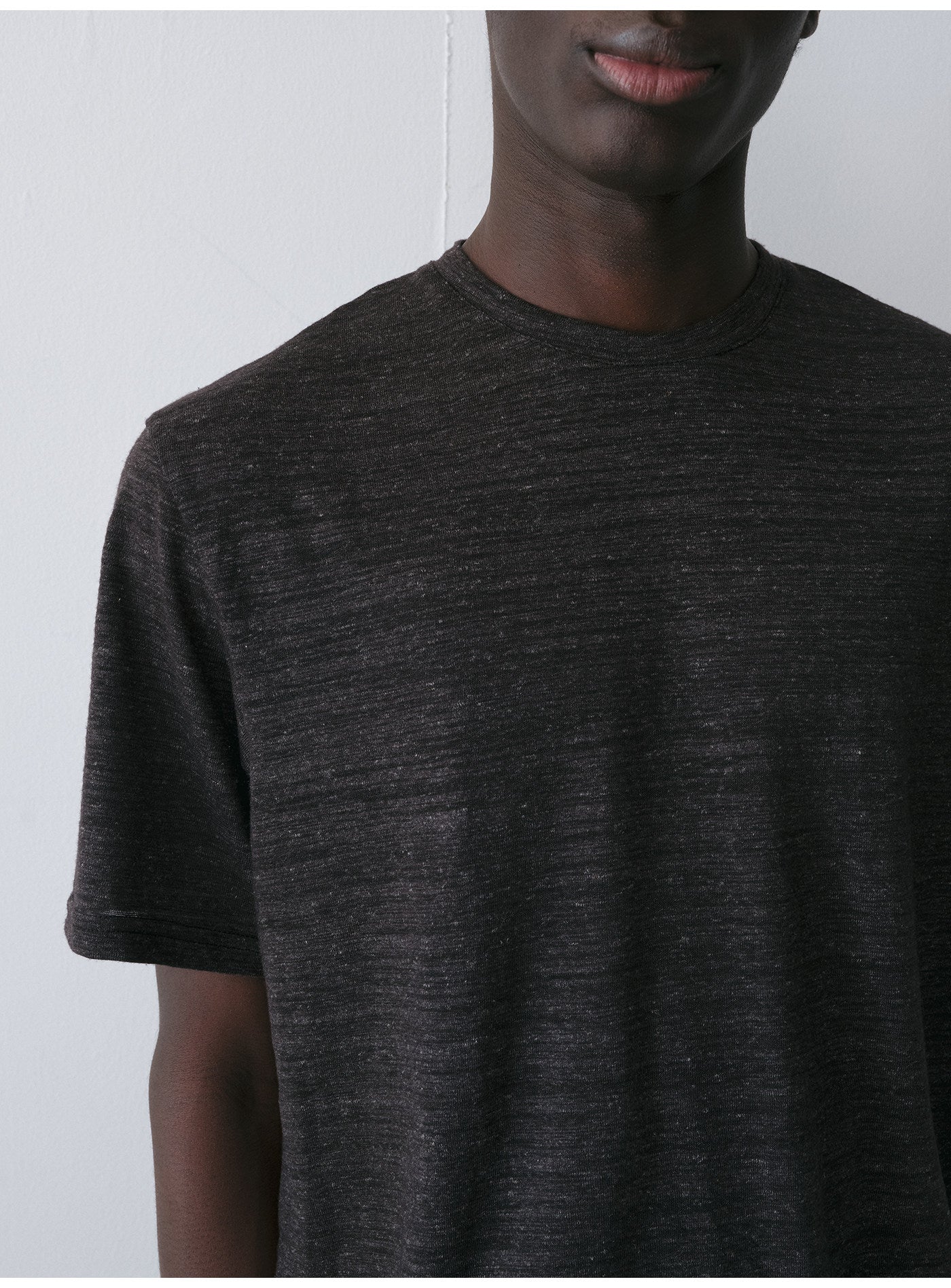 Linen-Blend Short-Sleeve T-Shirt