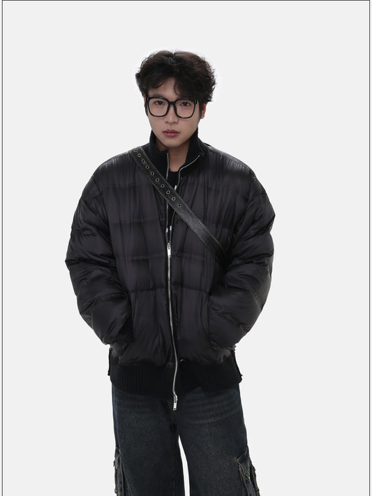 Stand Collar Reversible Down Jacket