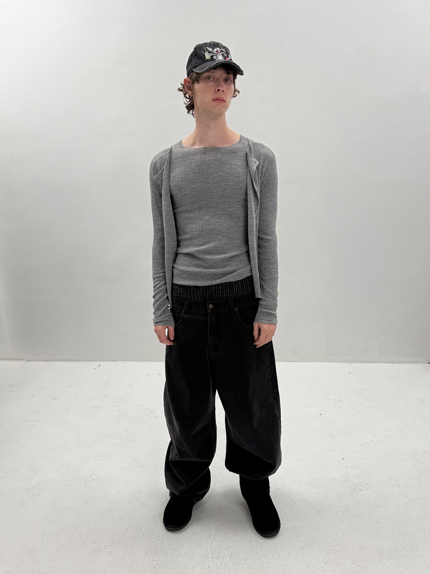 Wool Slim-Fit Knit Cardigan